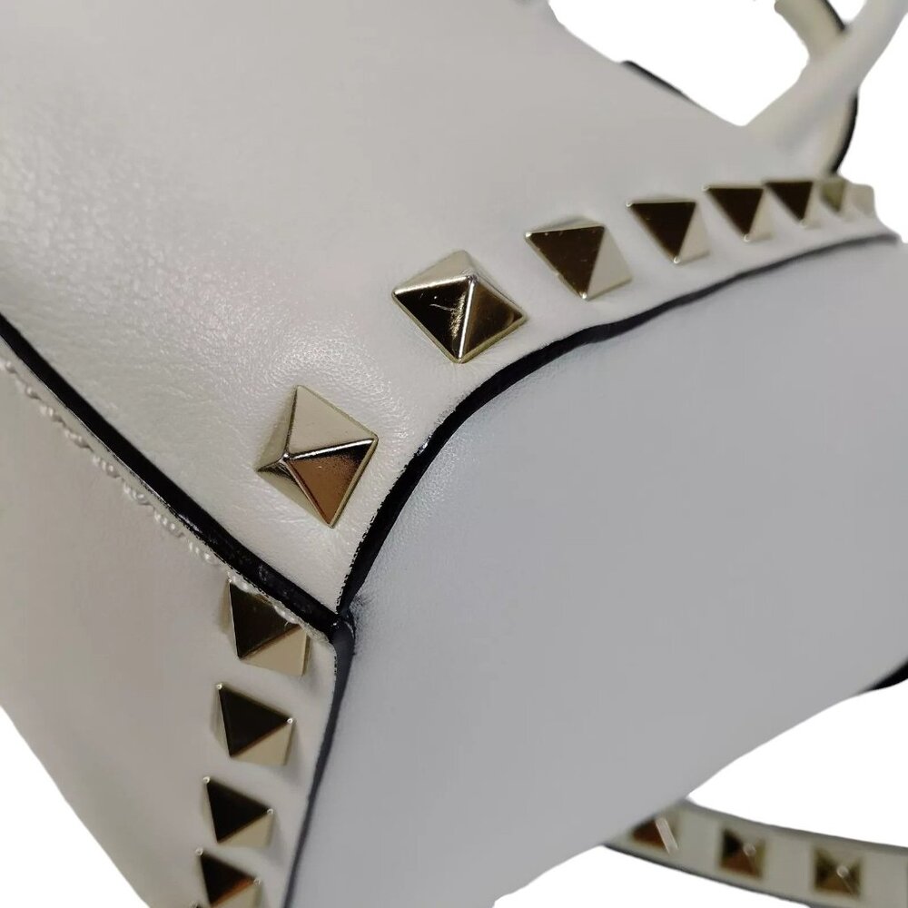 817405BA (X6) Valentino Garavani Crossbody Bag White Leather - Picture 5 of 9